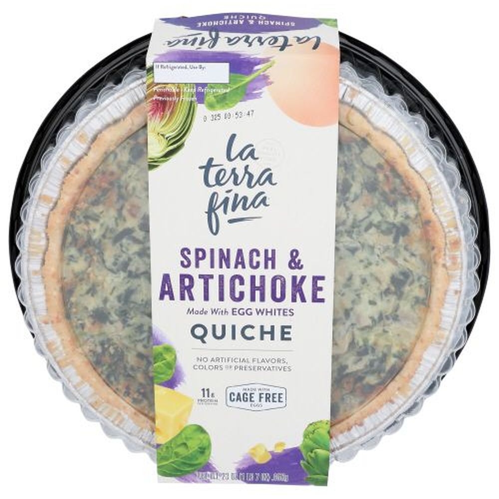 La Terra Fina Spinach Artichoke Quiche, 23 Ounce -- 6 per case
