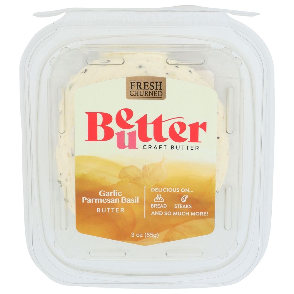 Better Butter Garlic Parmesan Basil Butter, 3 Ounce -- 8 per case