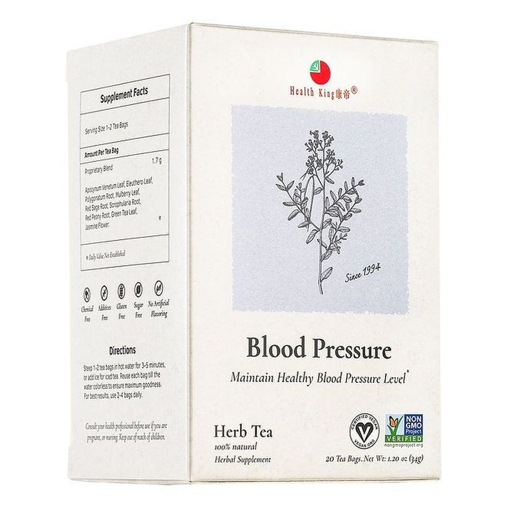 Health King Blood Pressure Herb Tea, 20 tea bags -- 12 per case