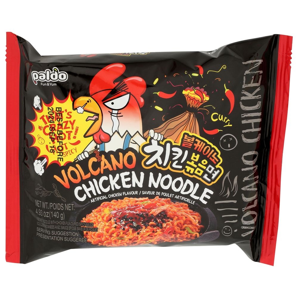 Paldo 4.93 Ounce Volcano Instant Chicken Noodle, 4 count -- 4 per case
