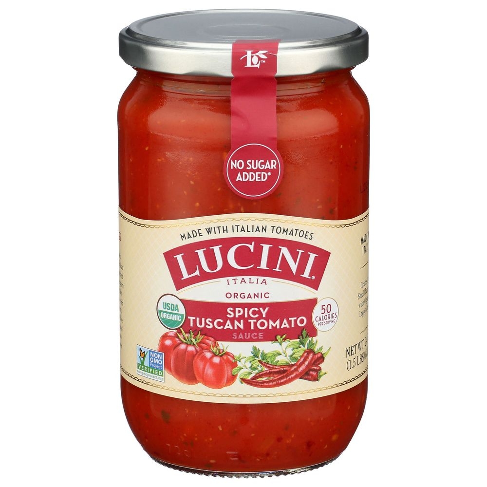 Lucini Organic Spicy Tuscan Pasta Sauce, 24 Ounce -- 6 per case