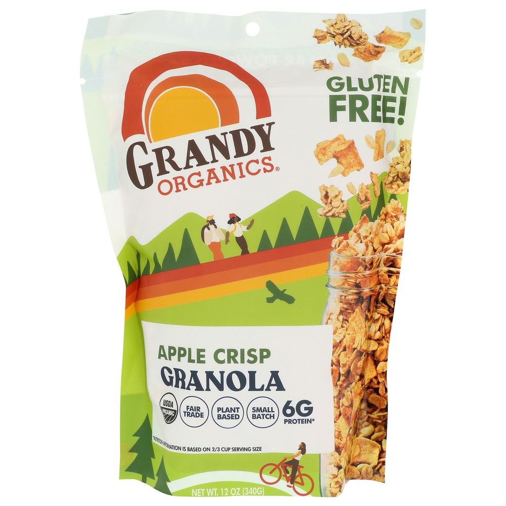 Grandy Organics Apple Crisp Granola, 12 Ounce -- 6 per case