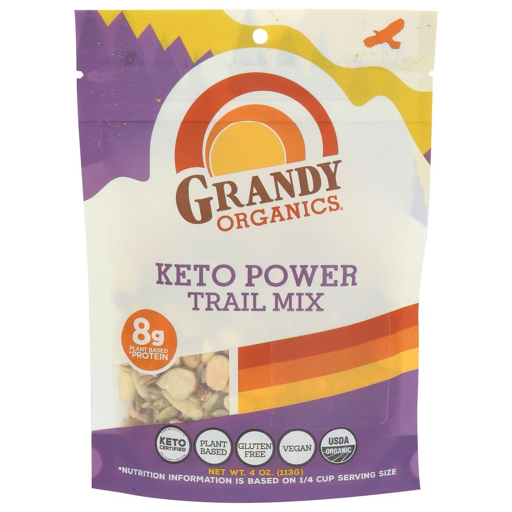 Grandy Organics Keto Power Trail Mix, 4 Ounce -- 6 per case