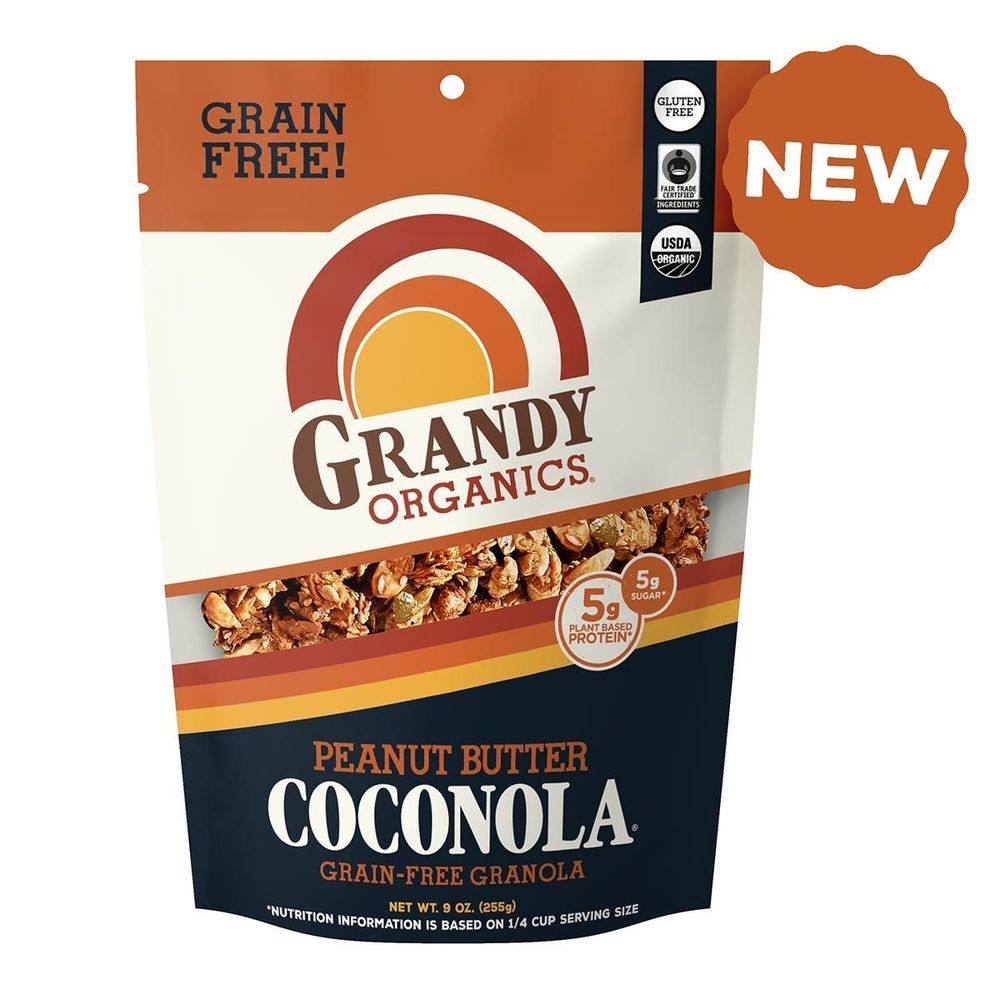 Grandy Organics Peanut Butter Coconola, 9 Ounce -- 6 per case