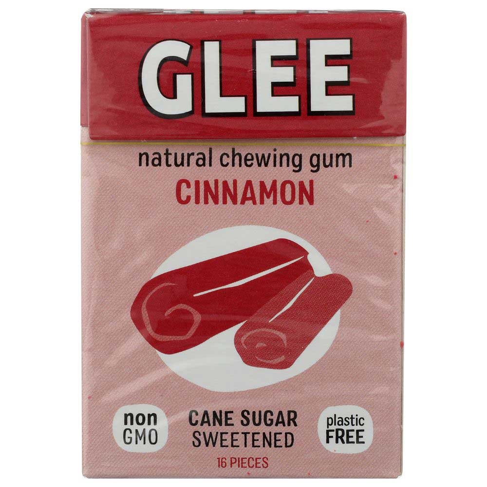 Glee Gum Cinnamon Chewing Gum - 16 pieces per pack -- 12 packs per case.