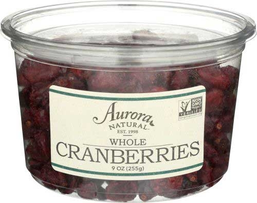 Aurora Natural Whole Cranberries, 9 Ounce -- 12 per case