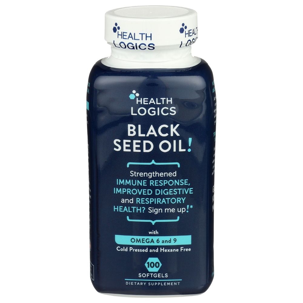 Health Logics Hexane Free Black Seed Oil Softgel, 100 count -- 3 per case