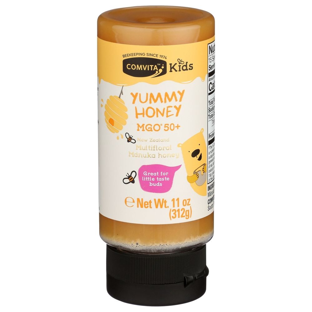 Comvita Multifloral Kids Yummy Manuka Honey, 11 Ounce Squeeze Tube