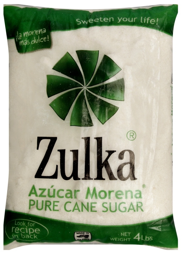 Zulka Cane Sugar, 4 Pound -- 10 per case