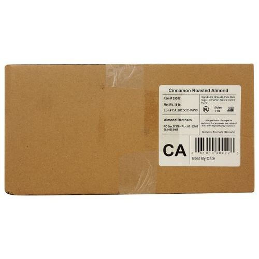 Almond Brothers Cinnamon Roasted Almonds, 15 Pound