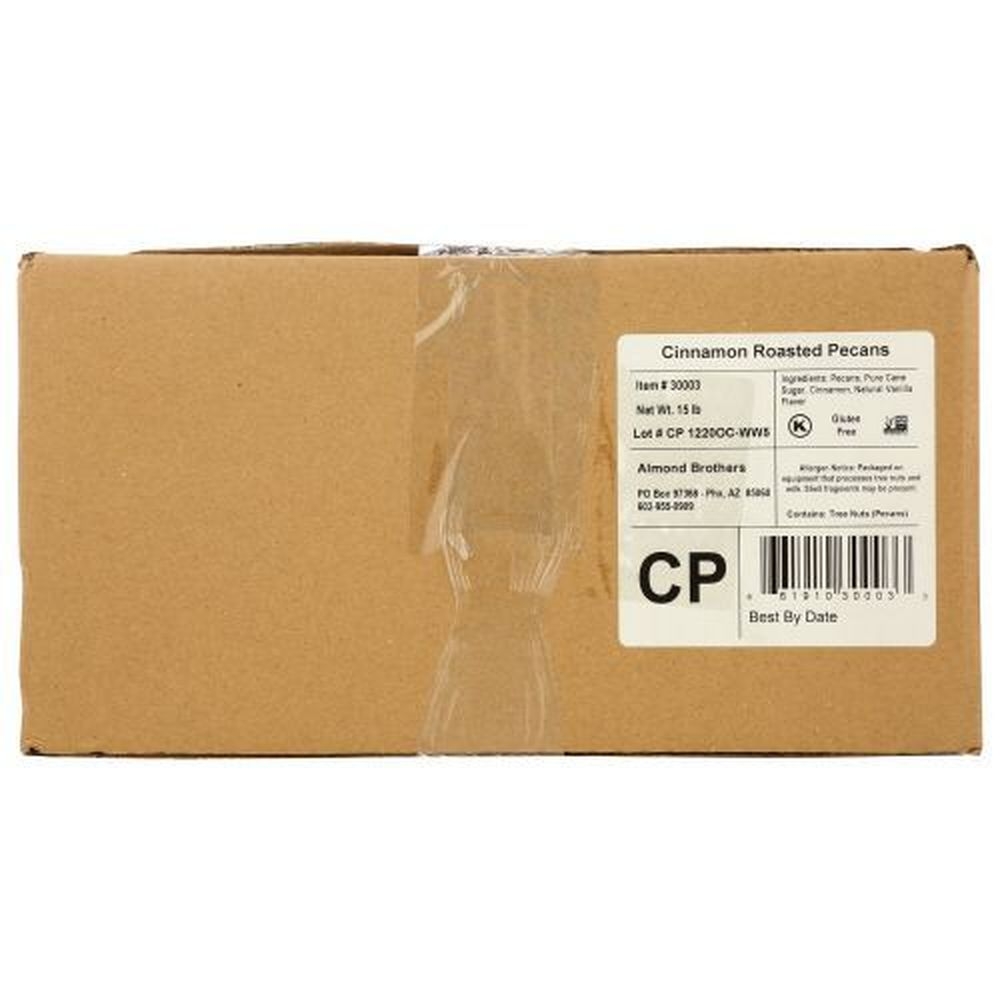 Almond Brothers Cinnamon Roasted Pecans, 15 Pound