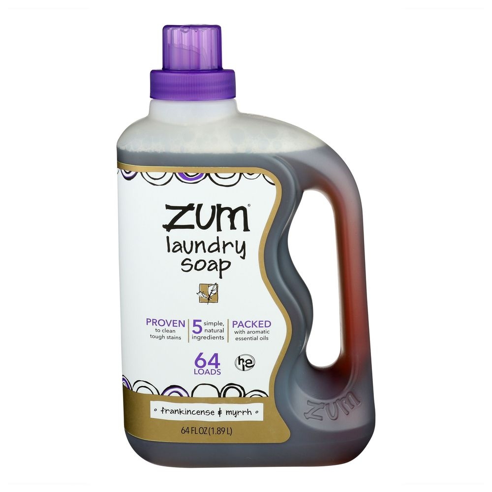 Zum Frankincense and Myrrh Laundry Soap, 64 Fluid Ounce -- 6 per case