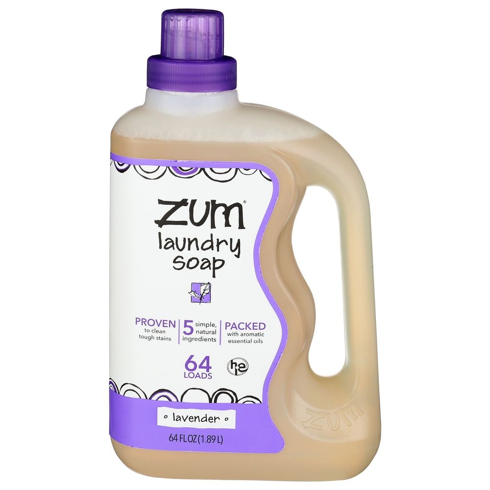 Zum Lavender Laundry Soap, 64 Fluid Ounce -- 6 per case