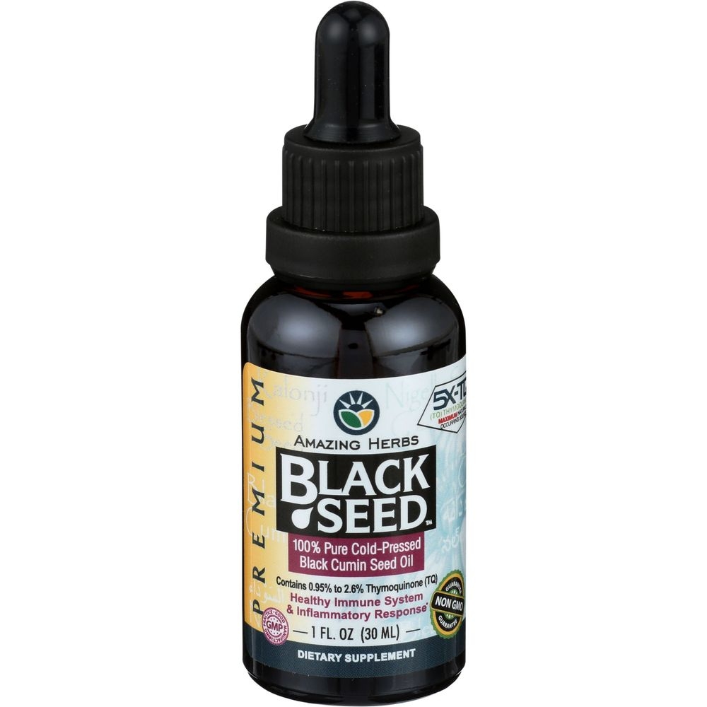 Amazing Herbs Premium Black Seed Oil, 1 Fluid Ounce