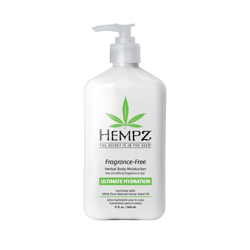 Hempz Fragrance-Free Herbal Body Moisturizer, 17 Fluid Ounce