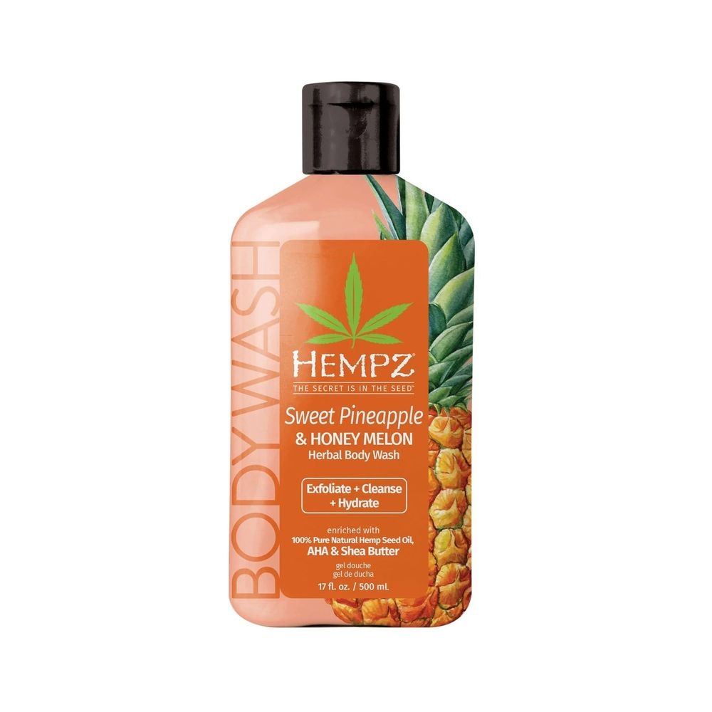 Hempz Sweet Pineapple and Honey Melon Herbal Body Wash, 17 Fluid Ounce