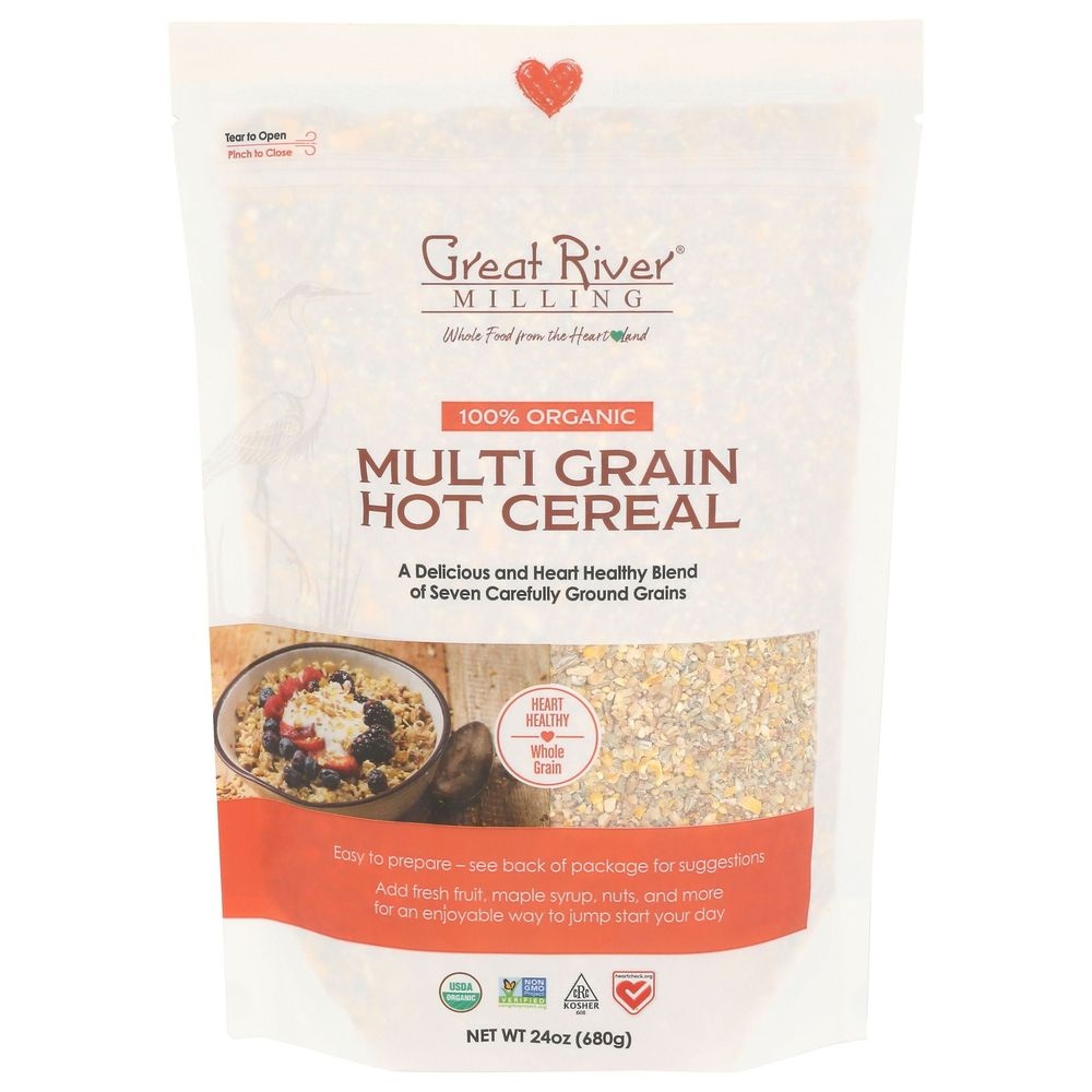 Great River Organic Milling Multigrain Hot Cereal, 24 Ounce -- 4 per case