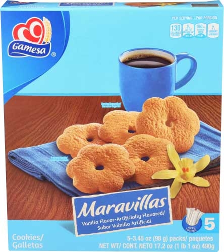 Gamesa Maravillas Vanilla Cookie, 17.2 Ounce -- 8 per case