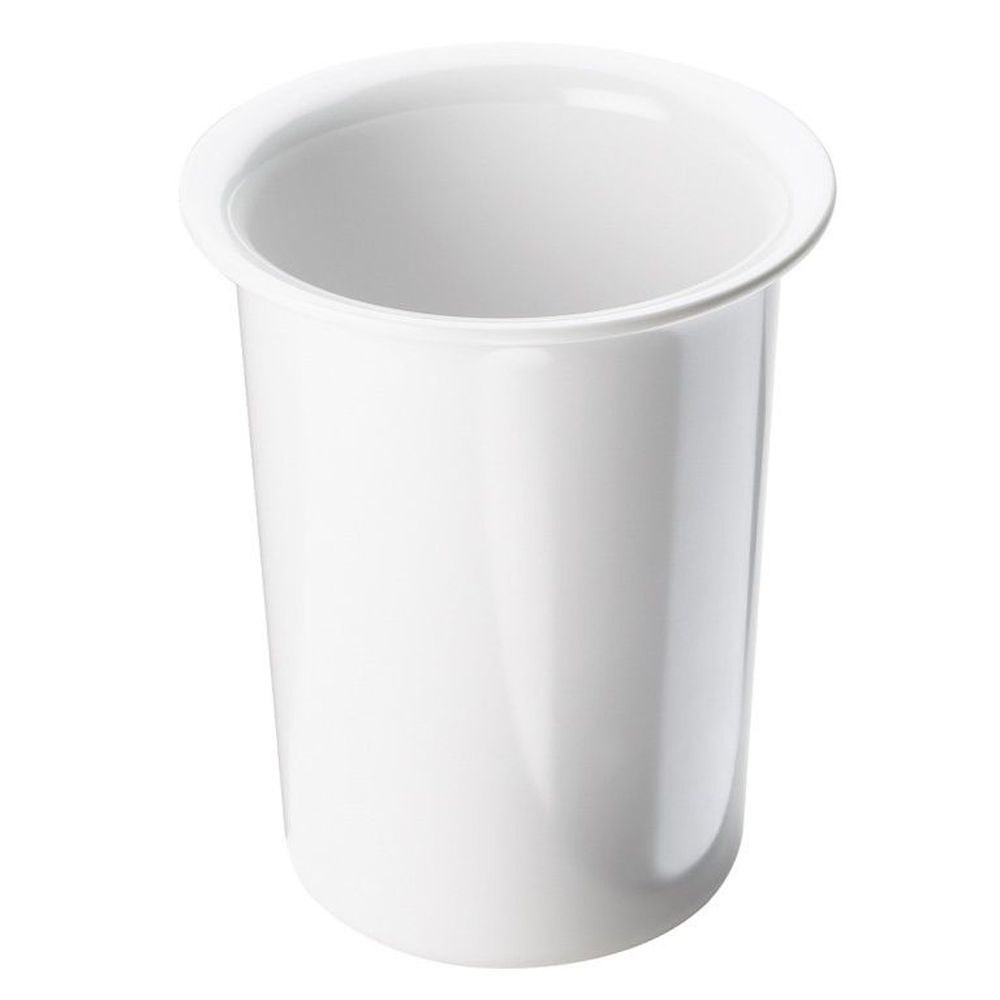Cal-Mil White Solid Melamine Cylinder for Flatware or Condiment Display, 4.50 x 4.50 x 5.50 inch -- 3 per case