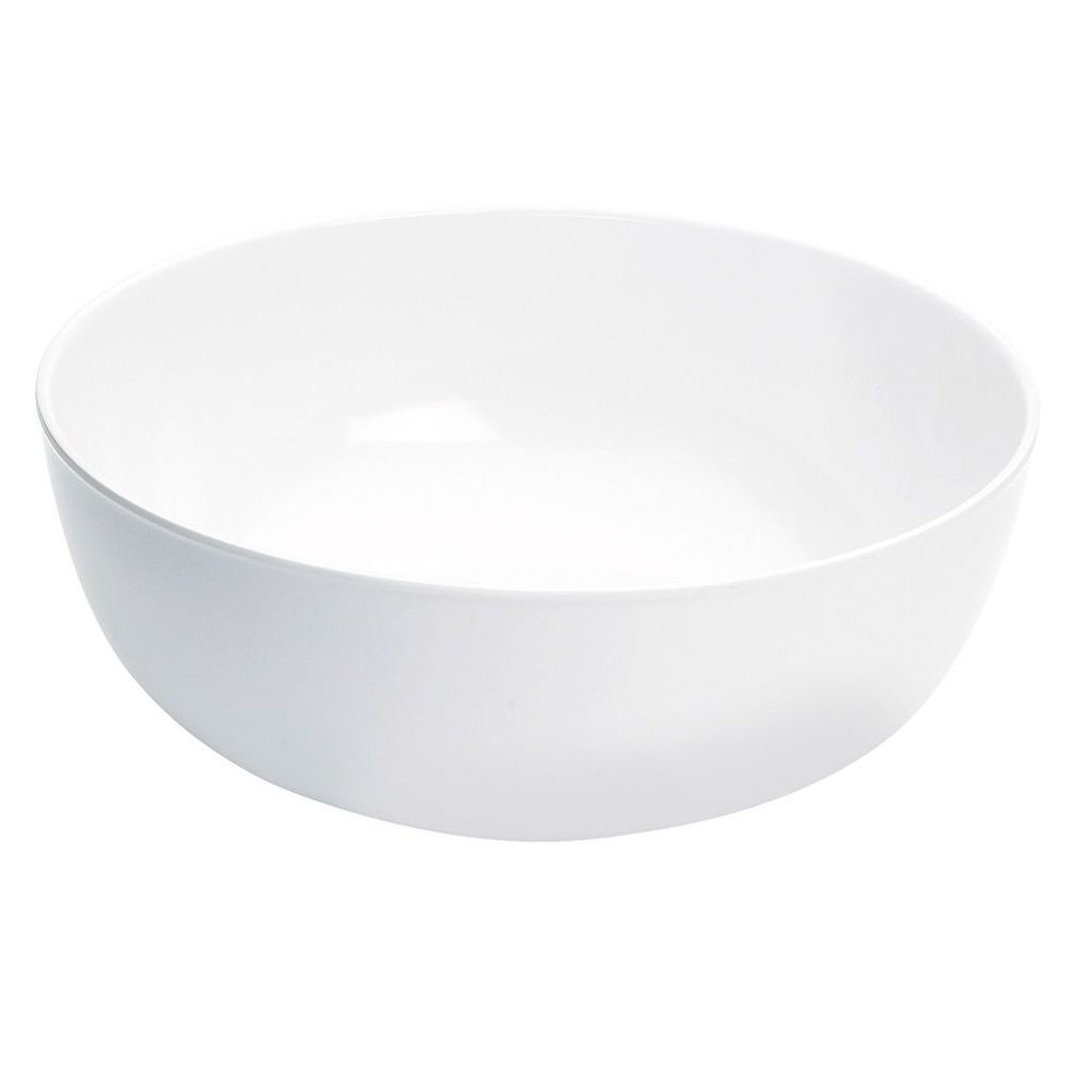 Cal-Mil White Melamine 352 Ounce Round Bowl, 15 inch Dia x 6 inch -- 3 per case