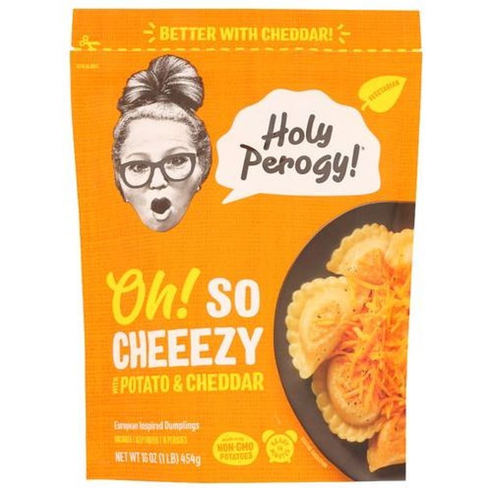 Holy Perogy So Cheezy with Potato and Cheddar Perogies, 1 Pound -- 12 per case