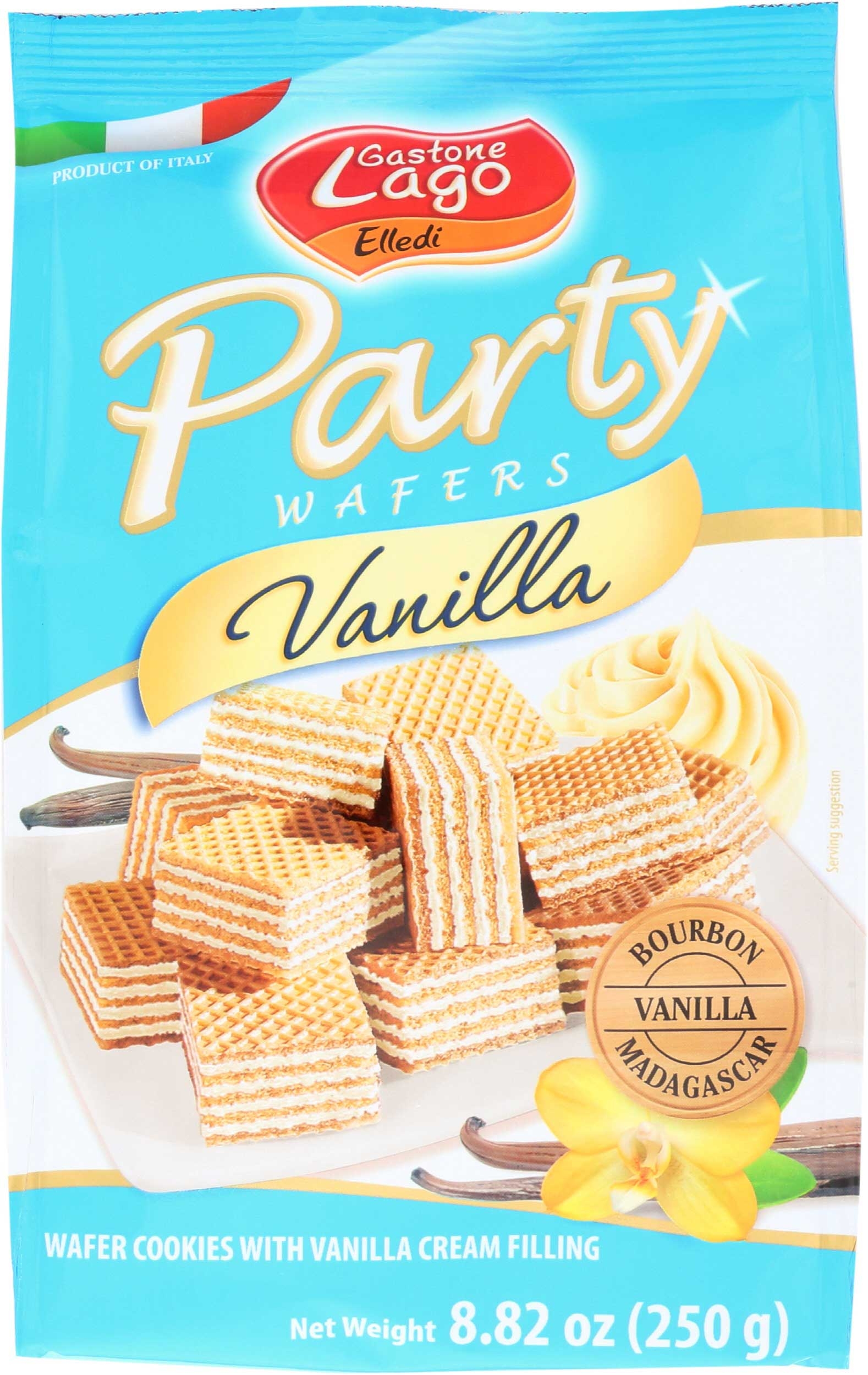 Gastone Lago Elledi Vanilla Party Wafer, 8.82 Ounce Bag -- 10 per case
