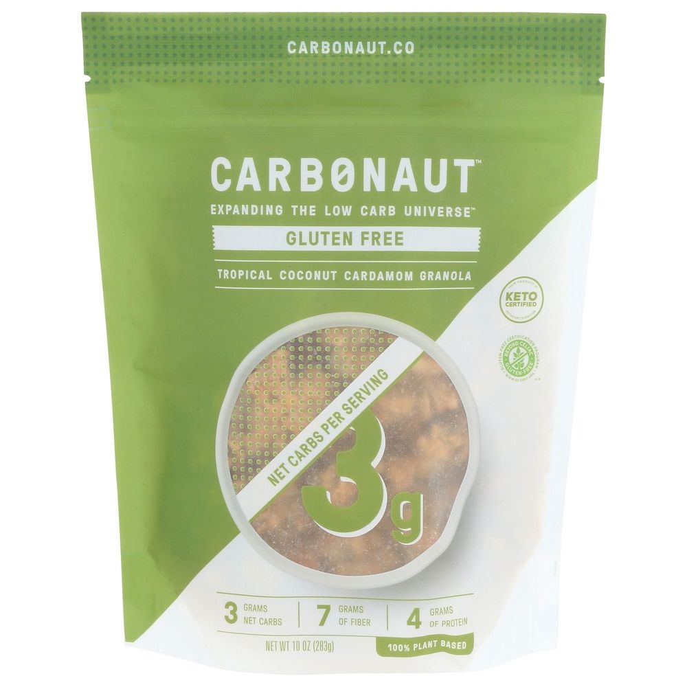 Carbonaut Tropical Coconut Cardamom Granola, 10 Ounce -- 6 per case