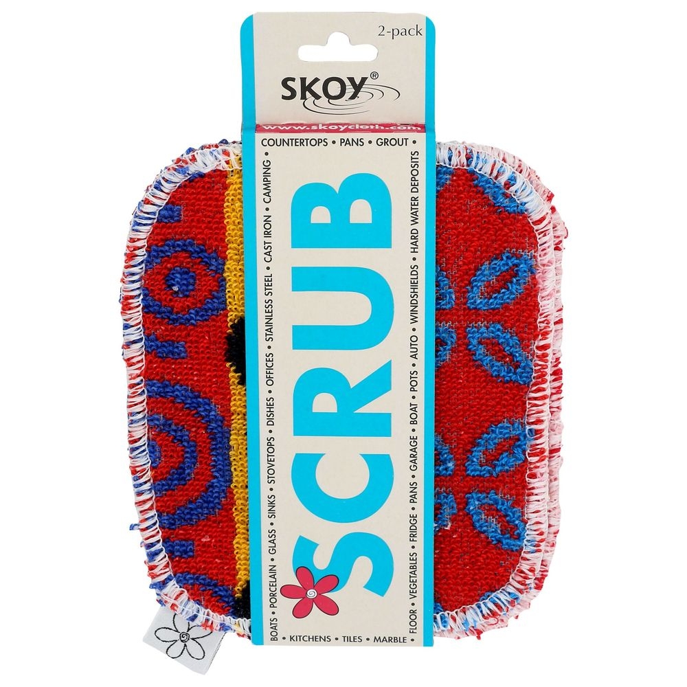 Skoy Assorted Color Scrub - Variety Pack, 2 count -- 12 per case