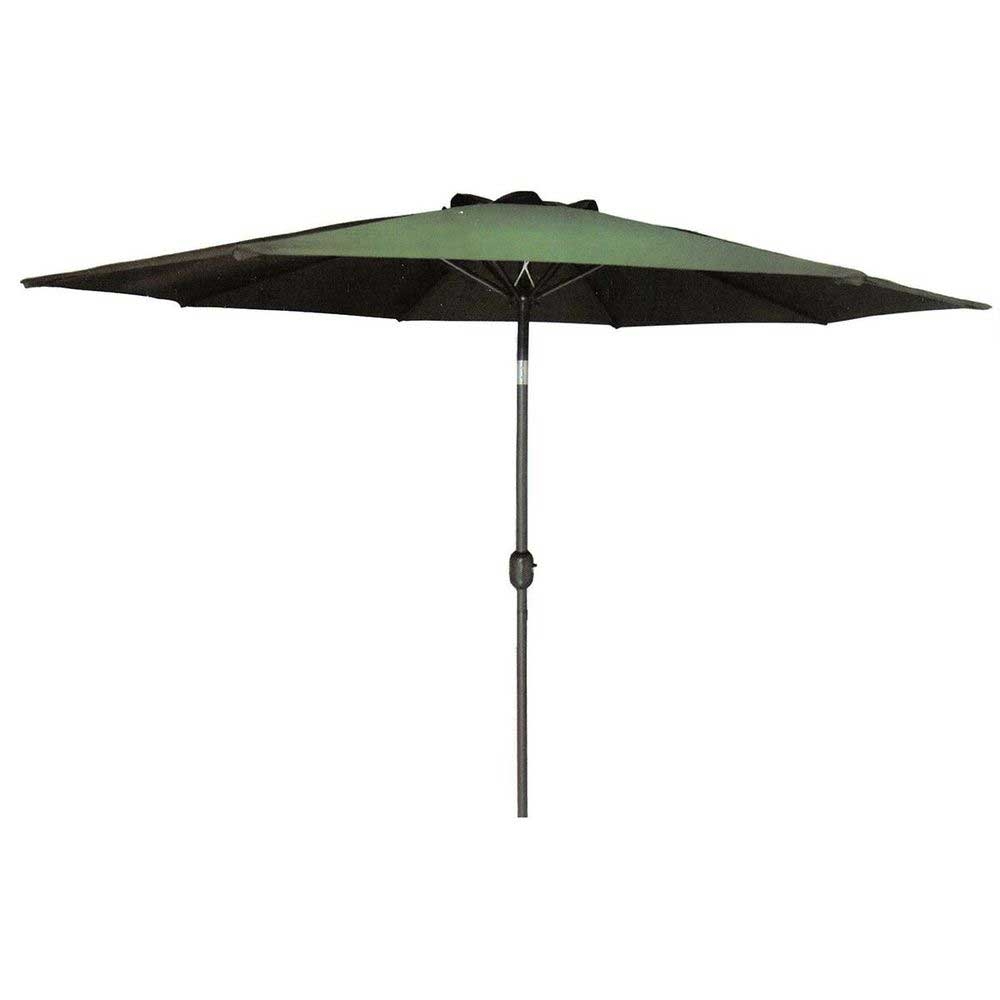 American Maid Aluminum Dark Green Umbrella with Crank, 9 feet -- 4 per case