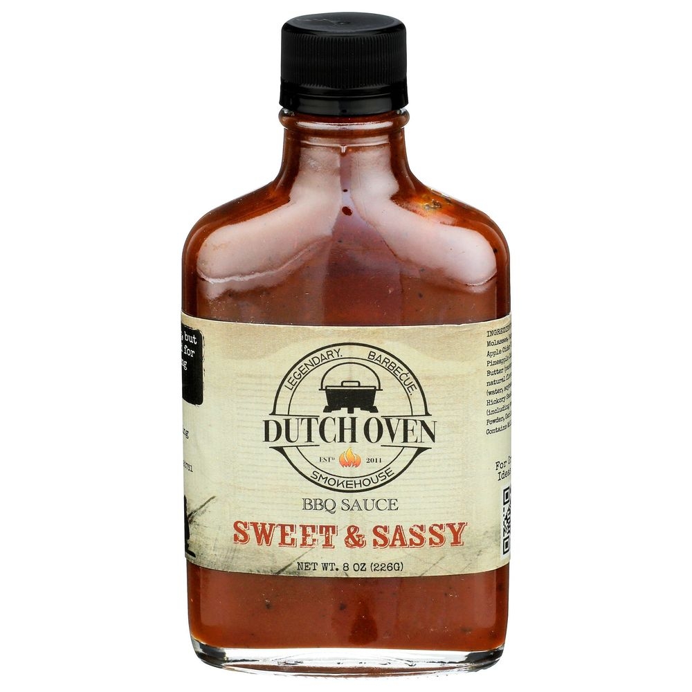 Dutch Oven Sweet N Sassy BBQ Sauce, 8 Ounce -- 6 per case