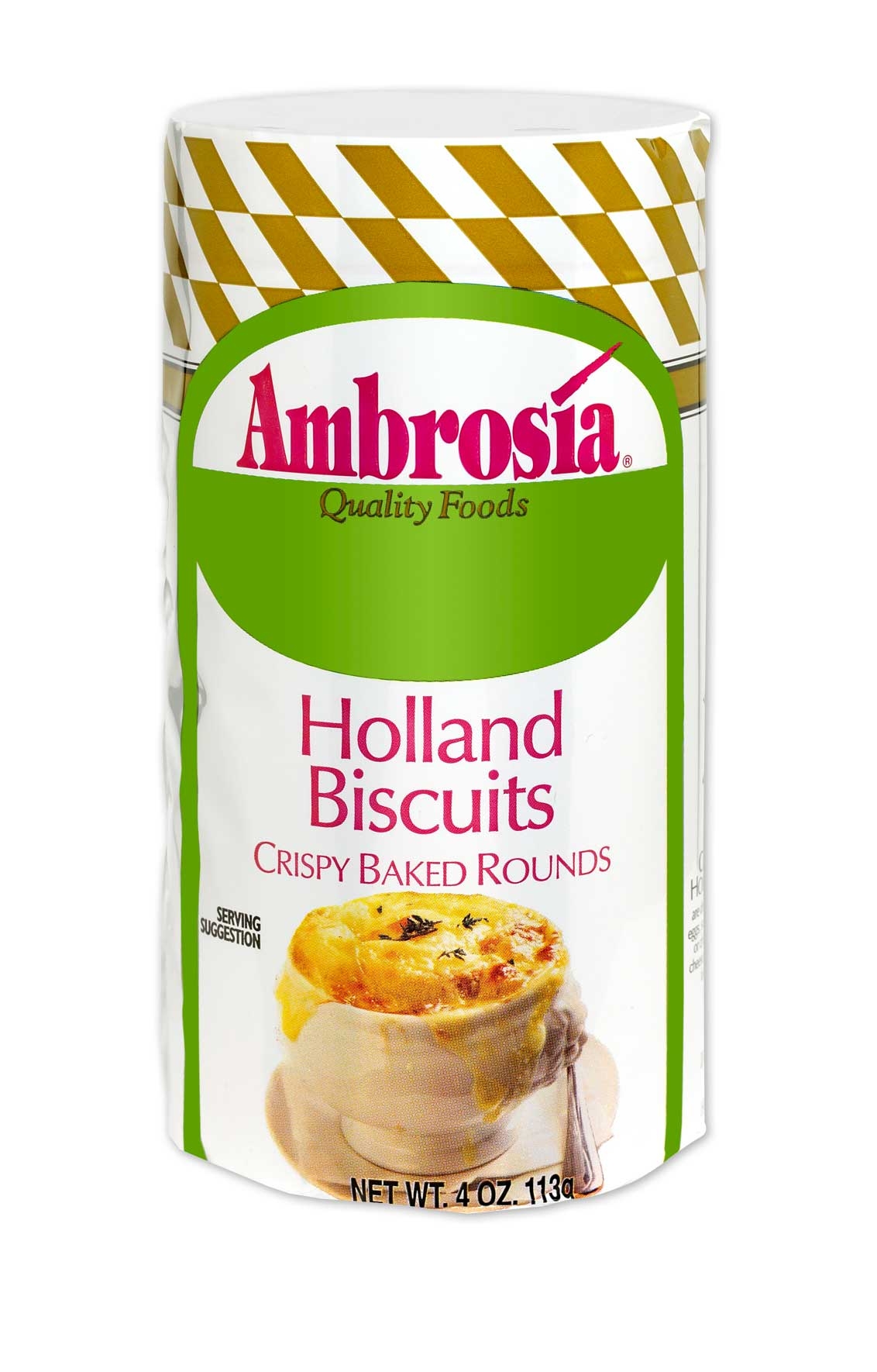 Ambrosia Holland Biscuits, 4 Ounce -- 24 per case.