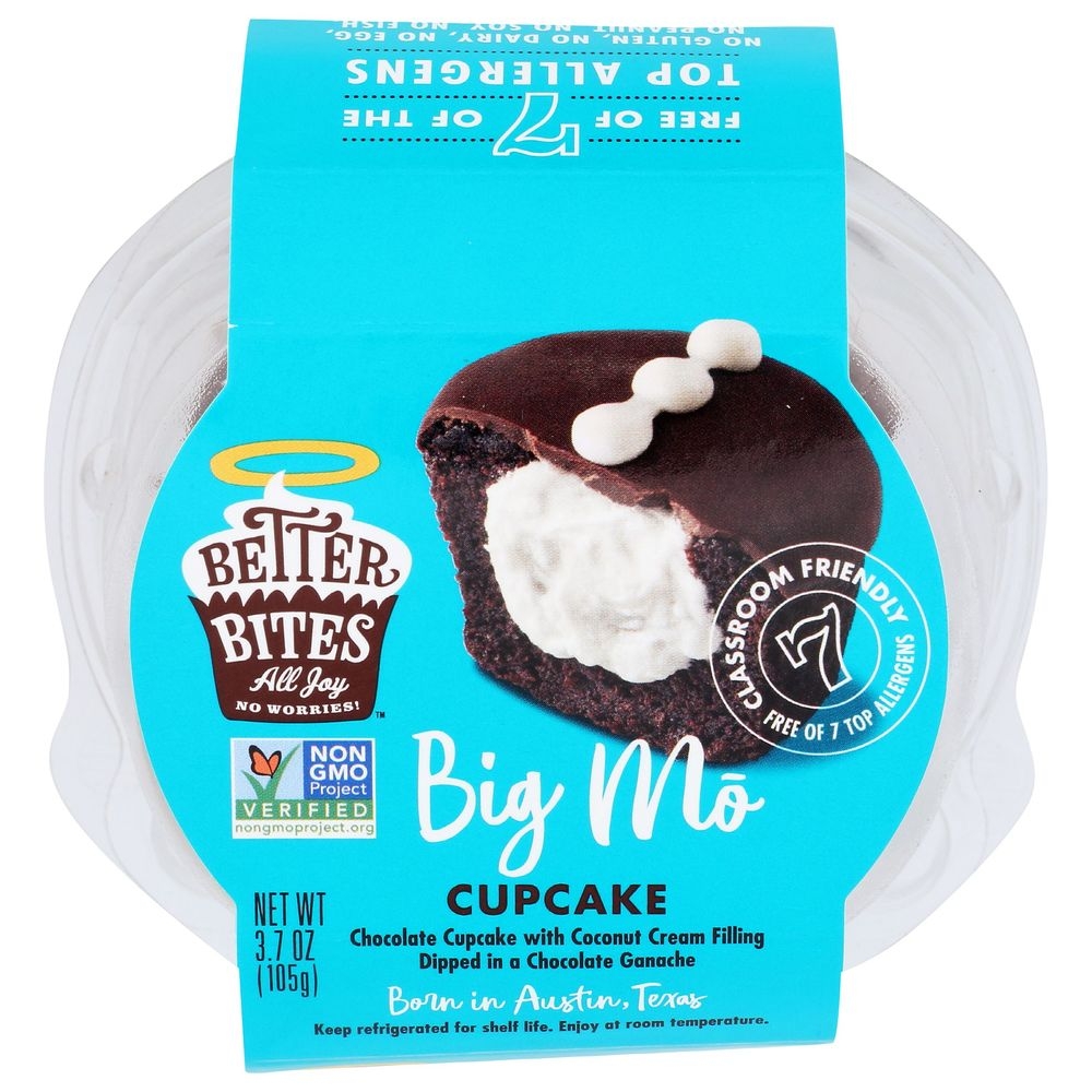 Better Bites Big Mo Chocolate Cupcake, 3.7 Ounce -- 6 per case