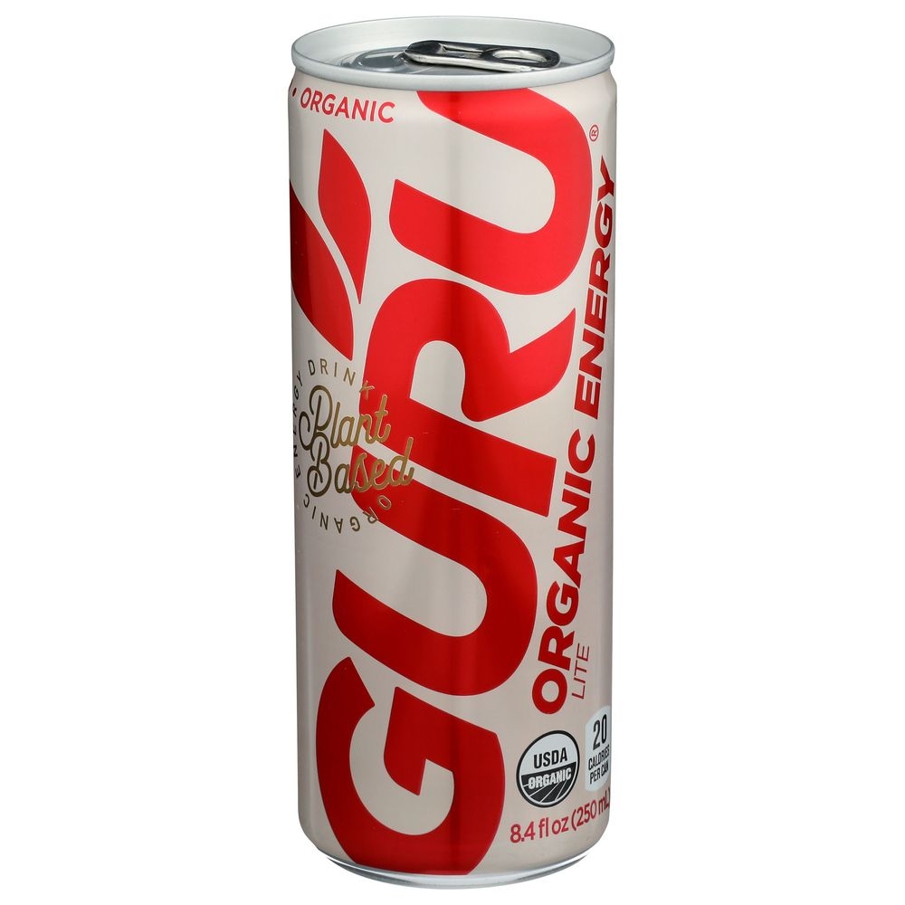 Guru Organic Energy Lite Beverage, 8.4 Fluid Ounce -- 24 per case