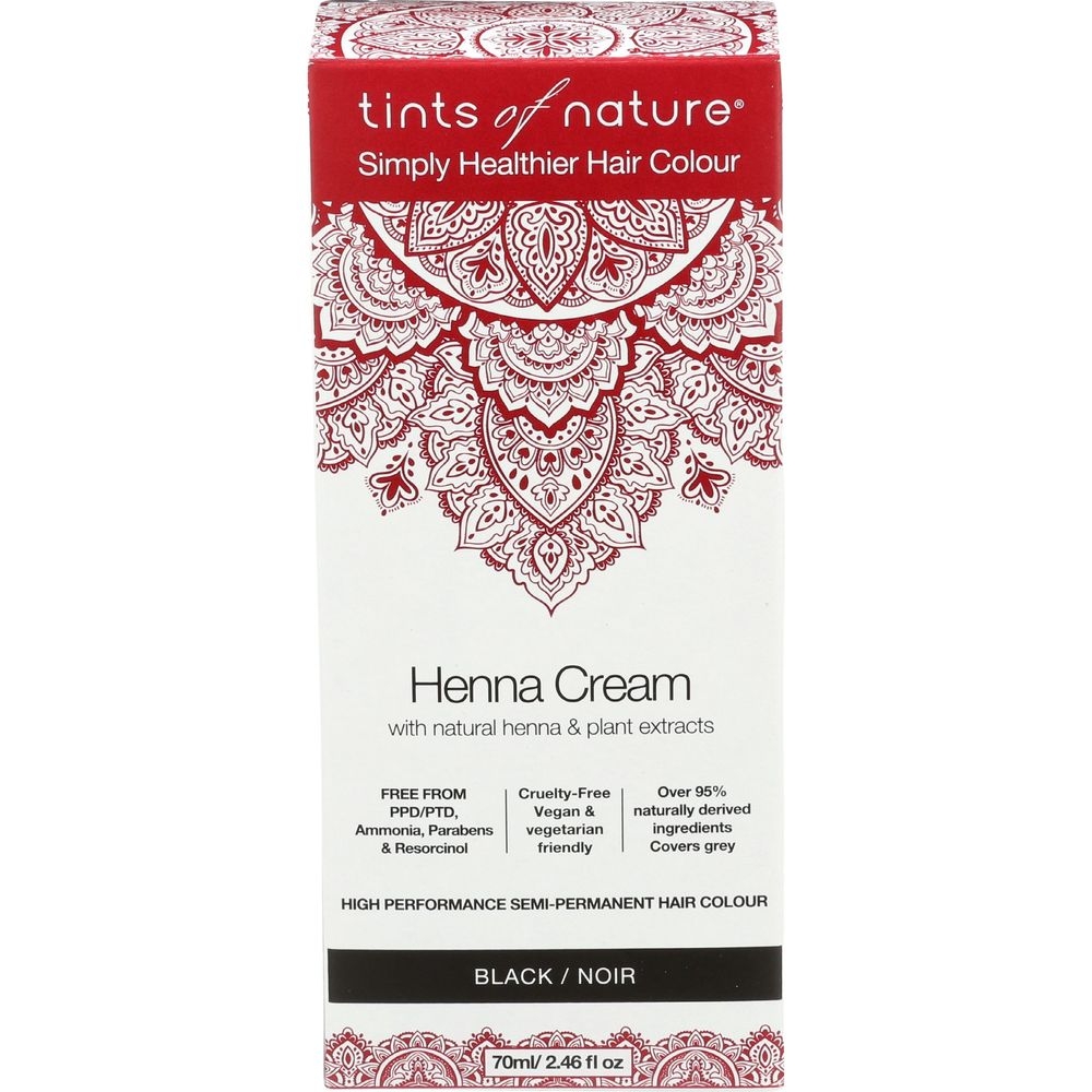 Tints of Nature Black Henna Cream Hair Color, 2.46 Fluid Ounce
