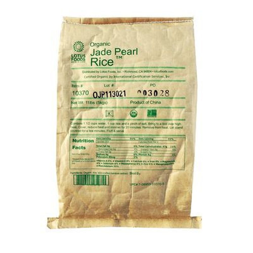 Lotus Foods Organic Jade Pearl Rice, 11 Pound
