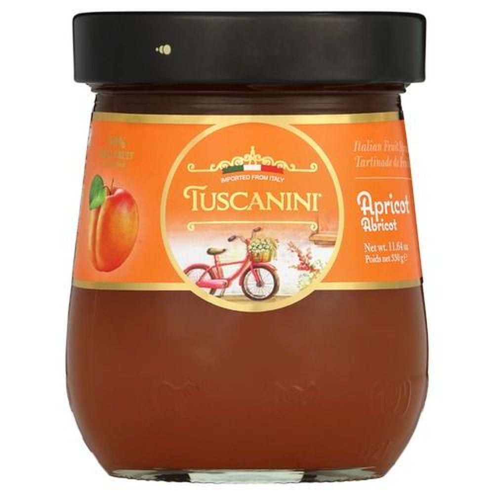 Tuscanini Apricot Fruit Spread Preserves, 12 Ounce -- 12 per case