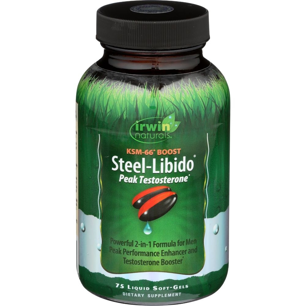 Irwin Naturals Ksm 66 Boost Steel libido Peak Testosterone Liquid Softgels, 75 count