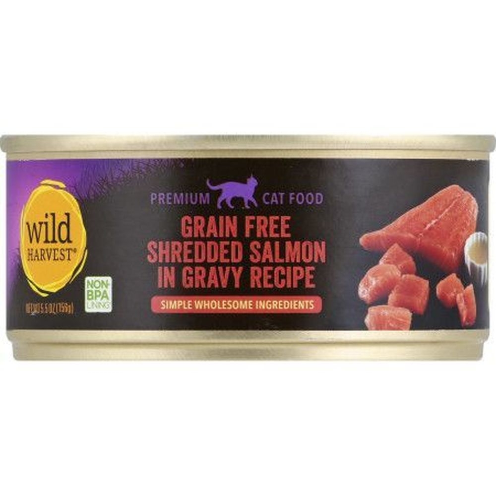 Wild Harvest Salmon Gravy Wet Cat Food, 5.5 Ounce -- 24 per case
