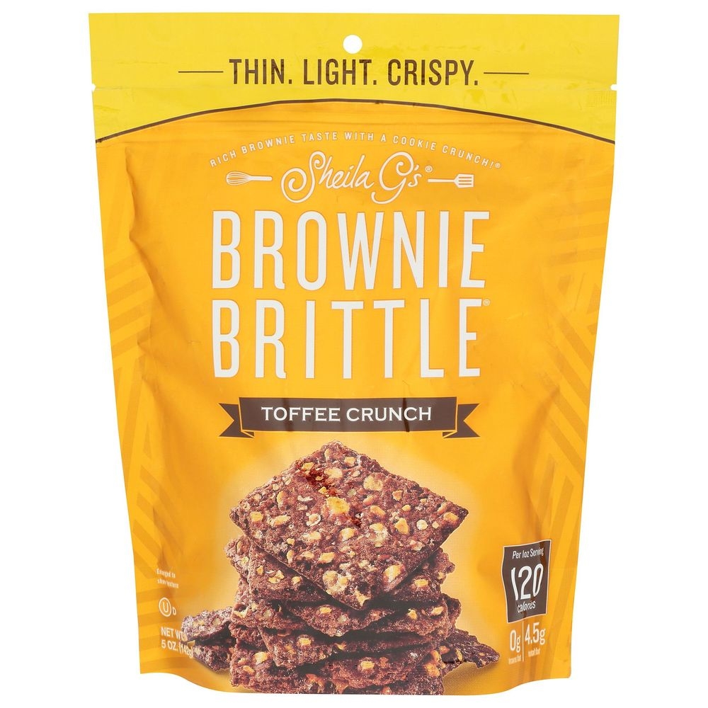 Sheila Gs Toffee Crunch Brownie Brittle, 5 Ounce -- 6 per case
