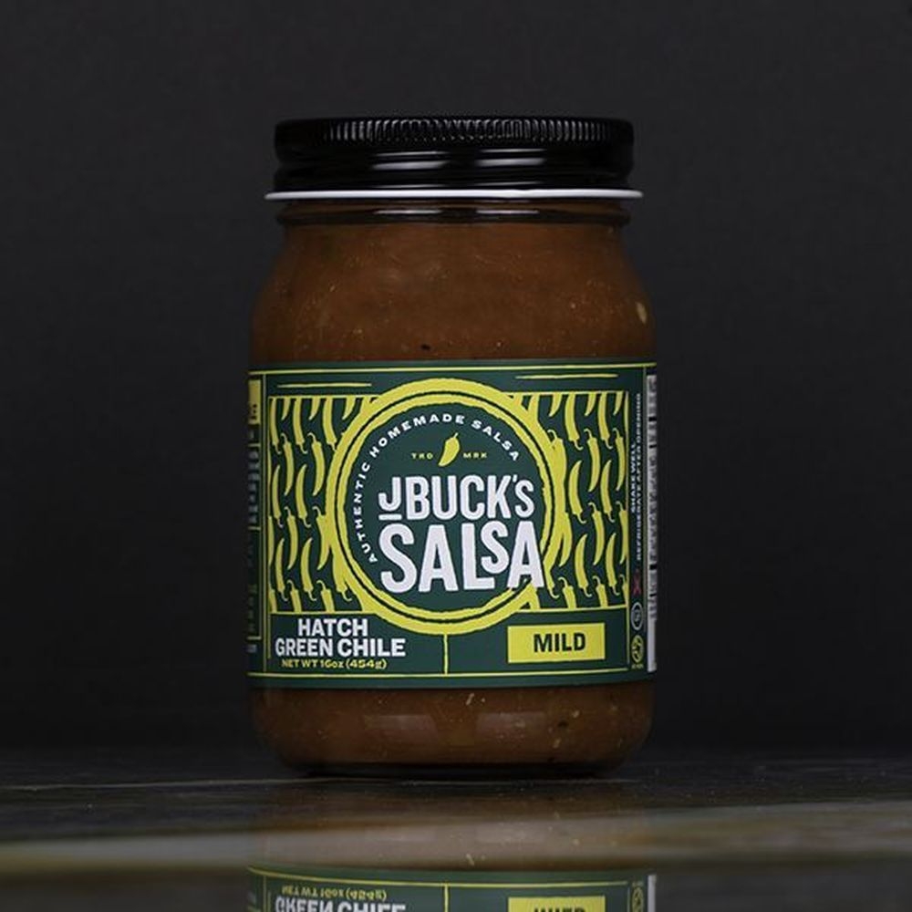J Bucks Mild Hatch Green Chile Salsa, 16 Fluid Ounce -- 12 per case