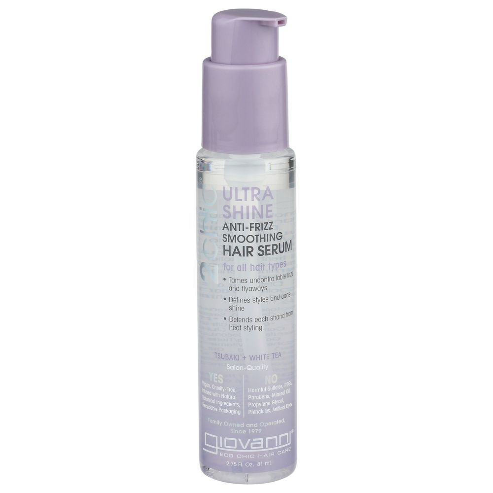 Giovanni 2chic Ultra Shine Anti Frizz Smoothing Hair Serum, 2.75 Fluid Ounce