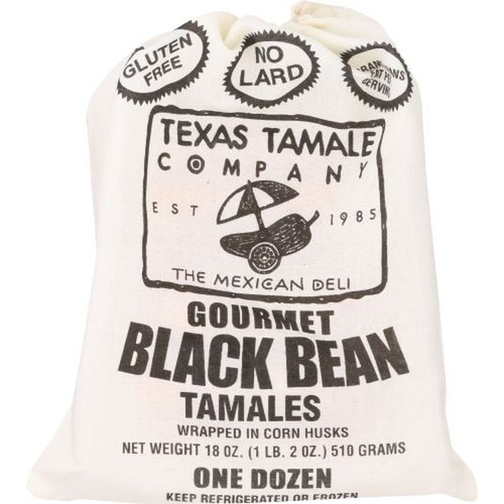 Texas Black Bean Tamales, 18 Ounce -- 8 per case