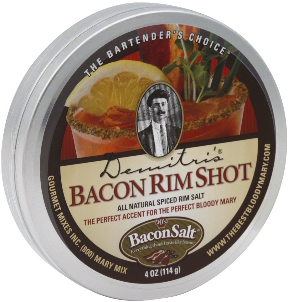 Demitris Bacon Flavored Rim Salt, 4 Ounce -- 8 per case