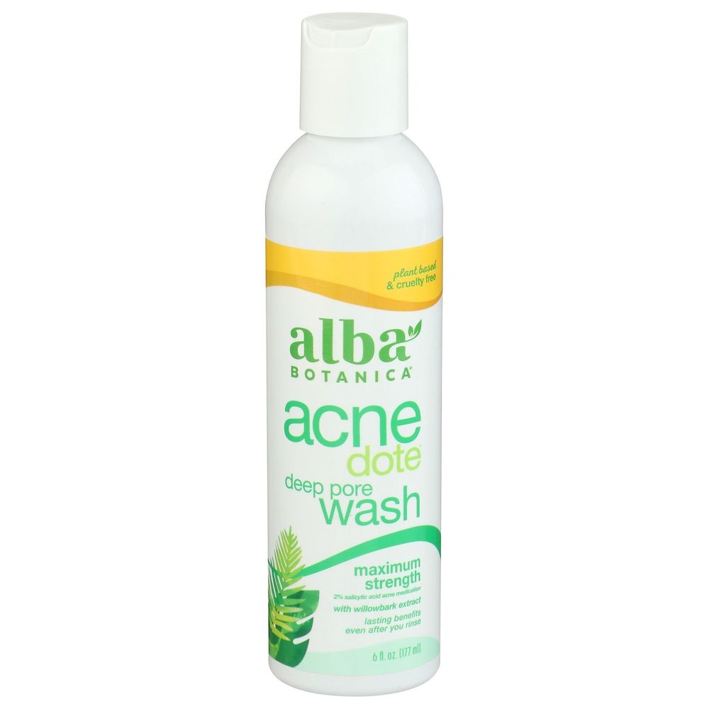 Alba Botanica Acnedote Deep Pore Wash, 6 Ounce
