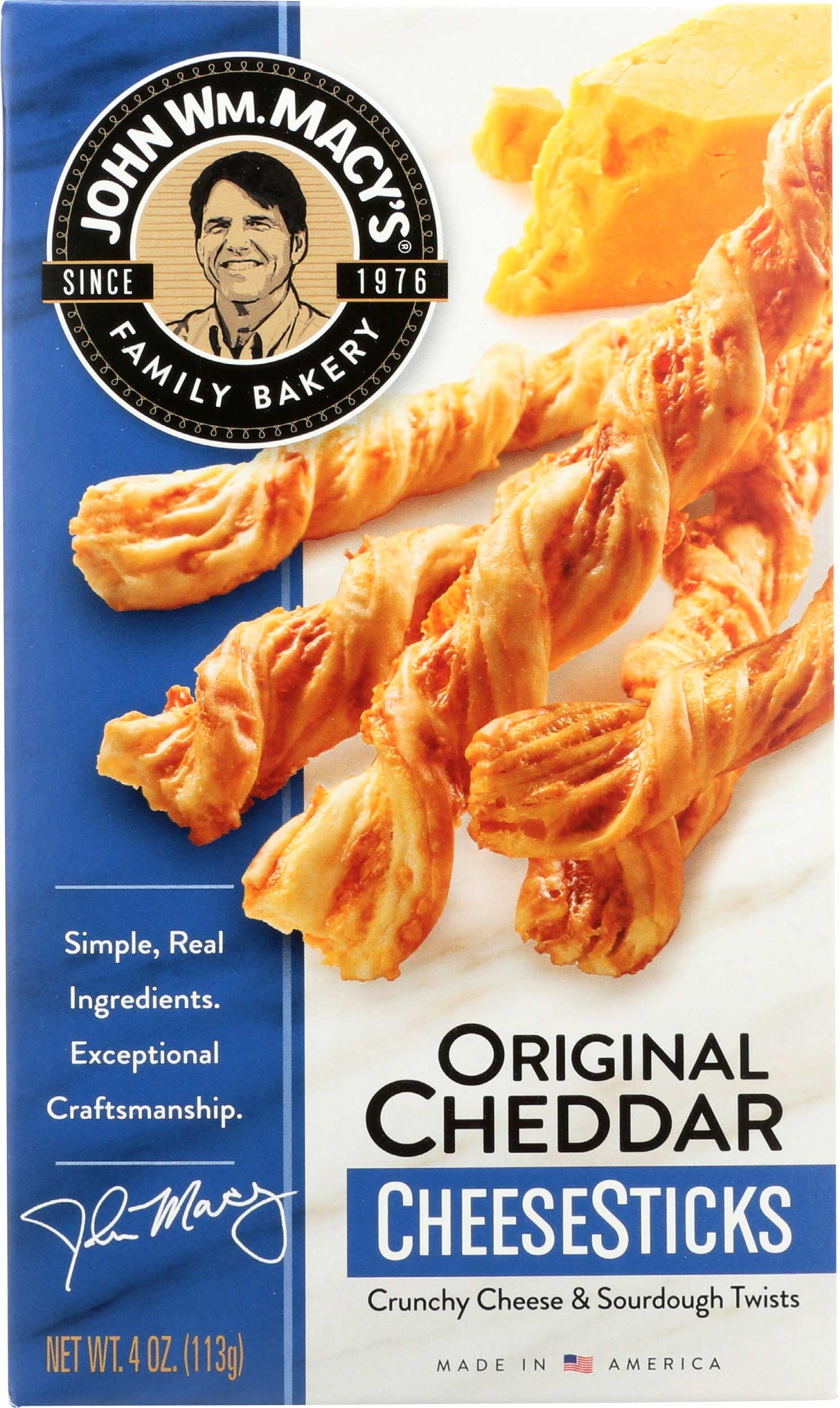 Macys Original Cheddar Cheese Stick, 4 Ounce -- 6 per case