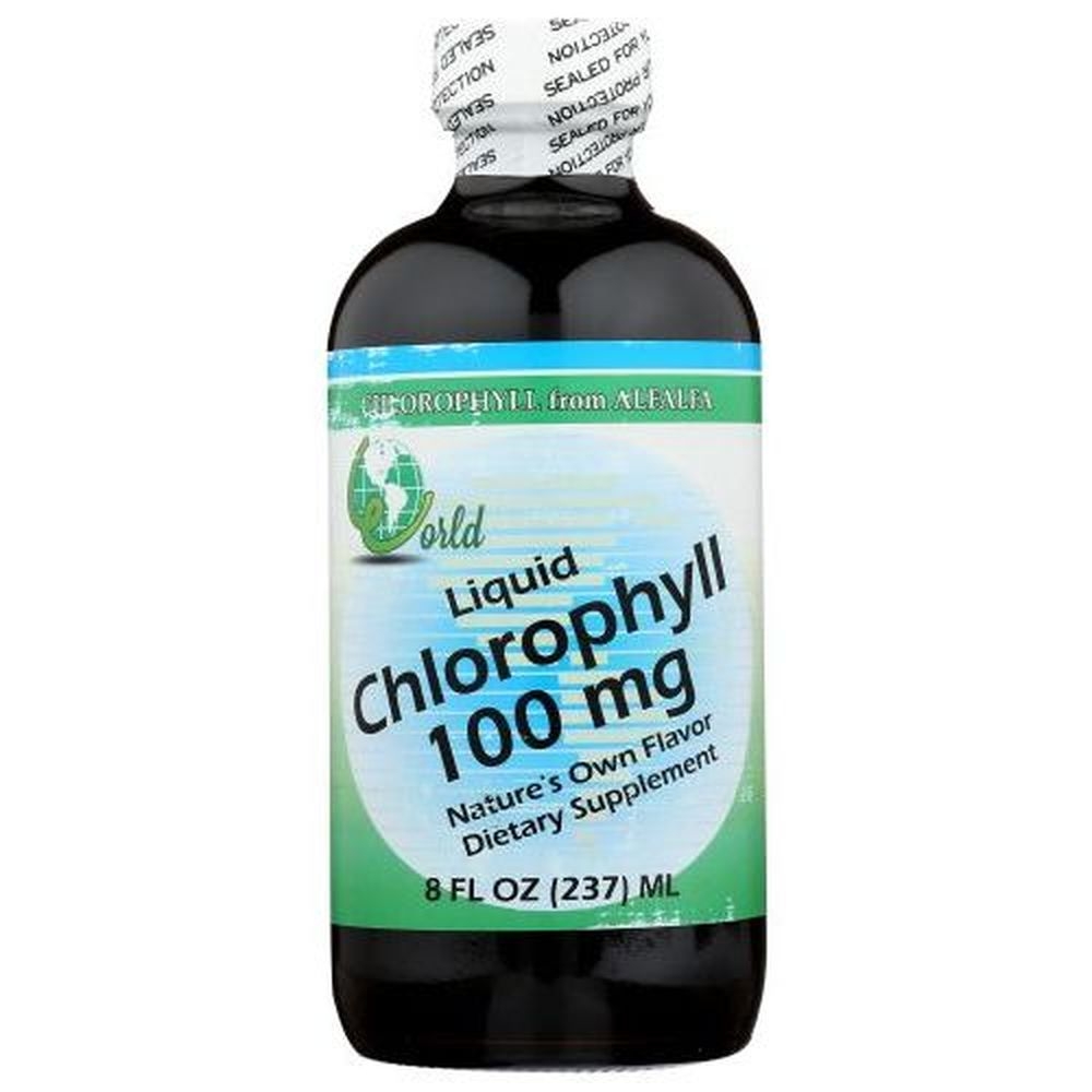 World Organic 100 Mg Chlorophyll Liquid, 8 Ounce