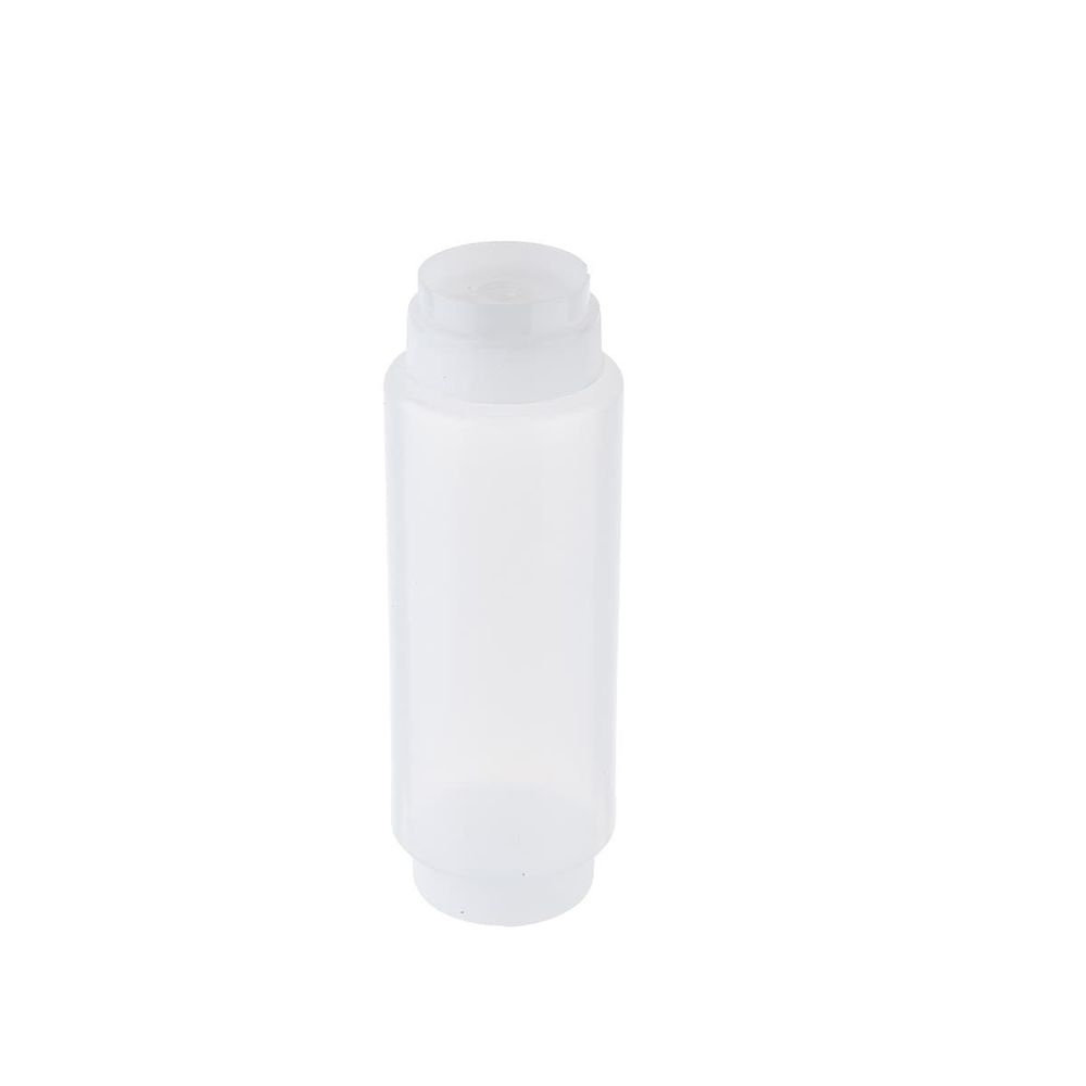 Tablecraft InvertaTop Valve Top Clear Squeeze Bottle, 32 Ounce Capacity -- 12 per case