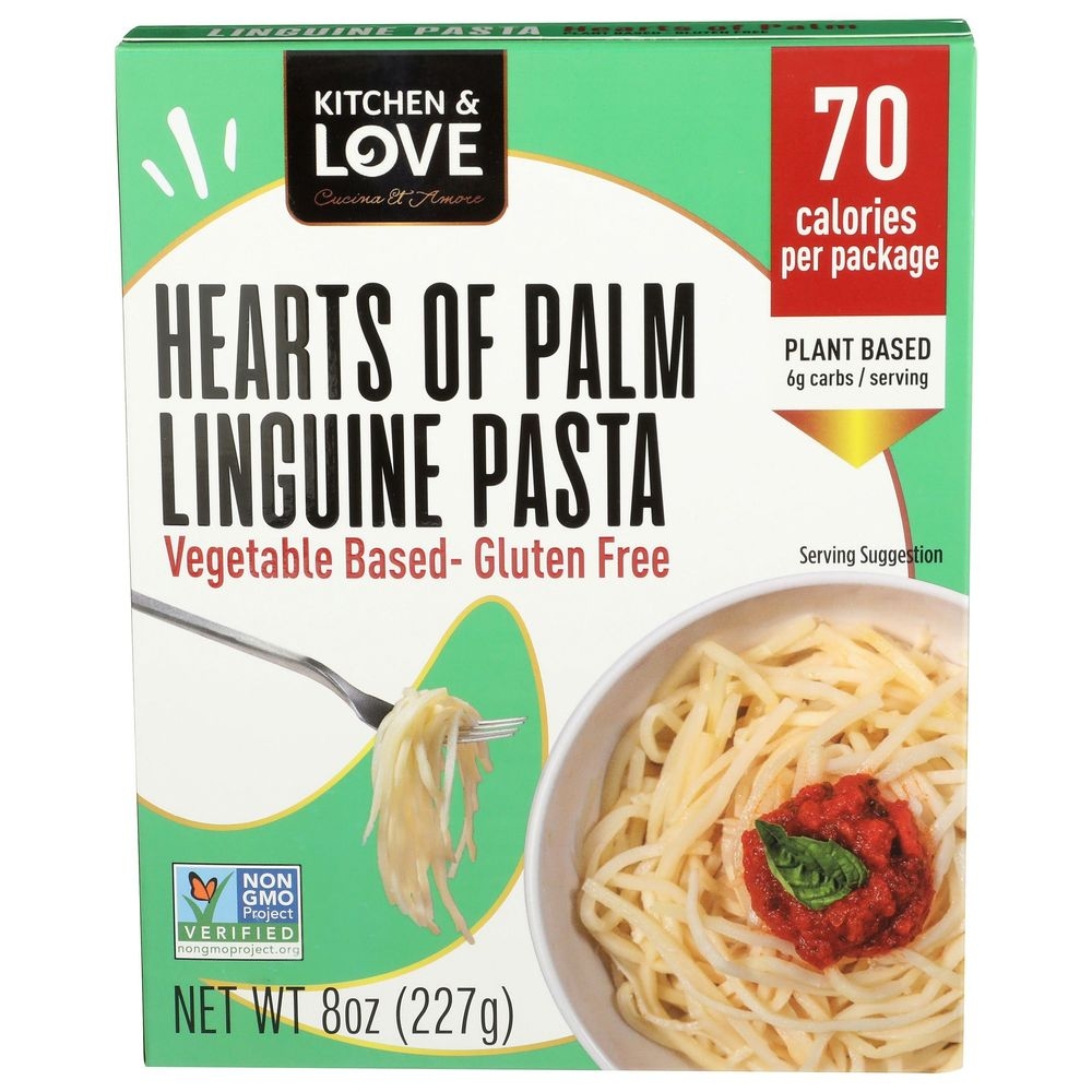 Kitchen and Love Hearts Of Palm Linguine Pasta, 8 Ounce -- 6 per case