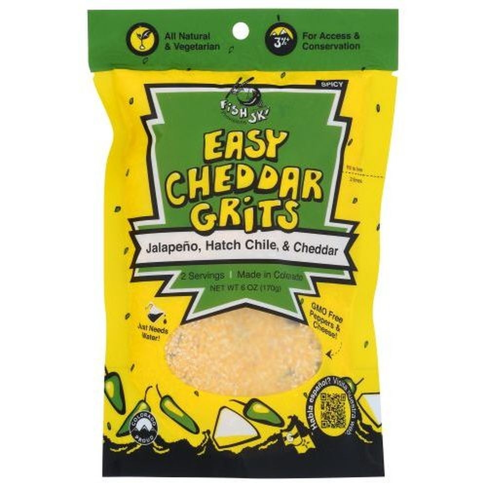 Fishski Provisions Easy Cheddar Grits, 6 Ounce -- 6 per case