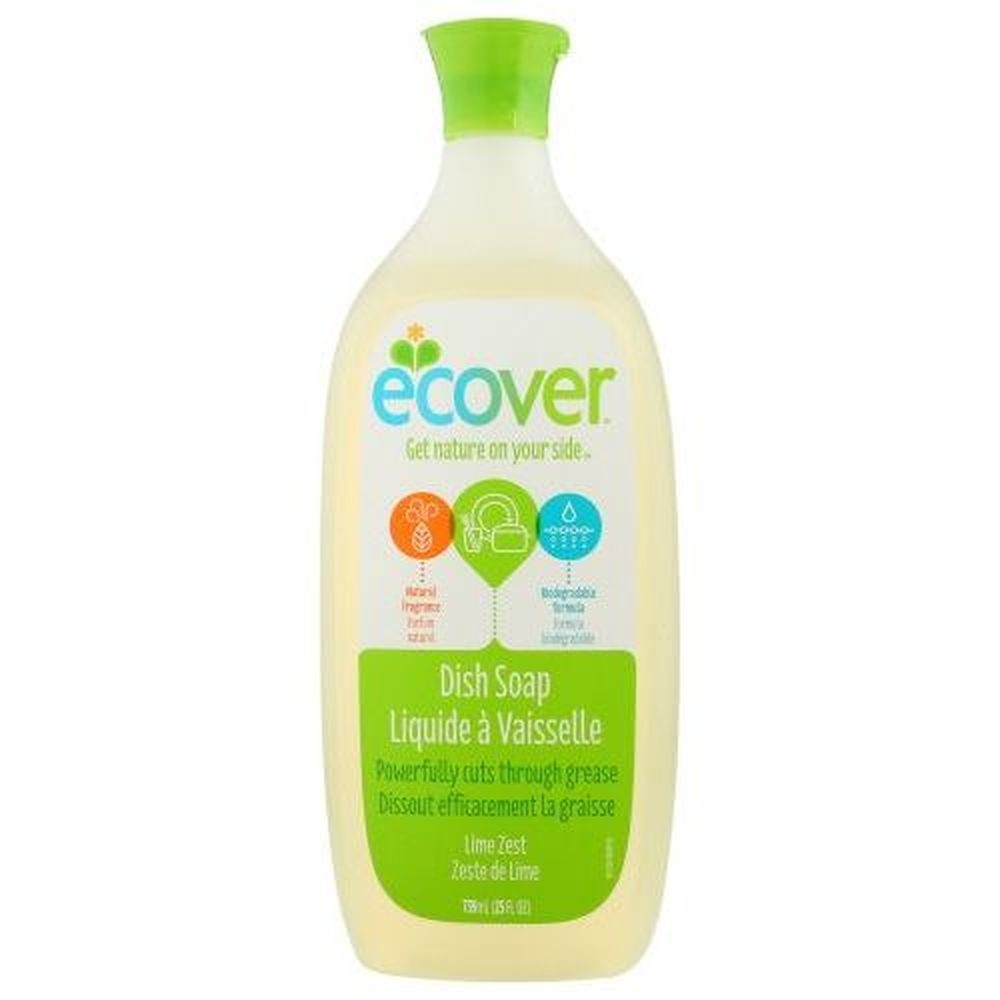 Ecover Zero Lime Zest Dishwash Liquid, 25 Ounce -- 6 per case